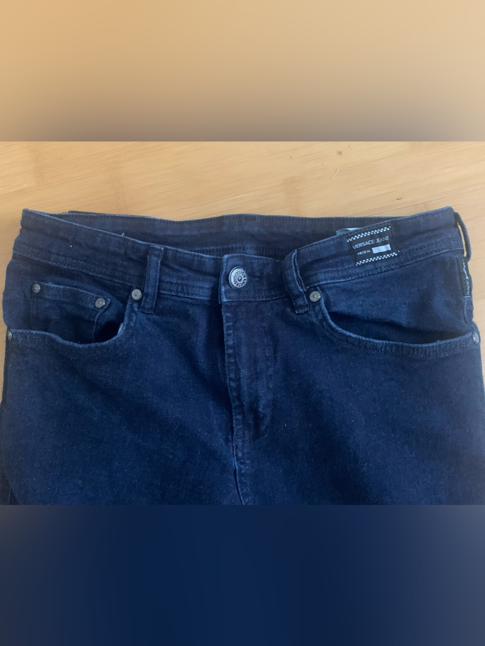 Versace Jeans Collection Men's Slim Straight Navy Denim Jeans